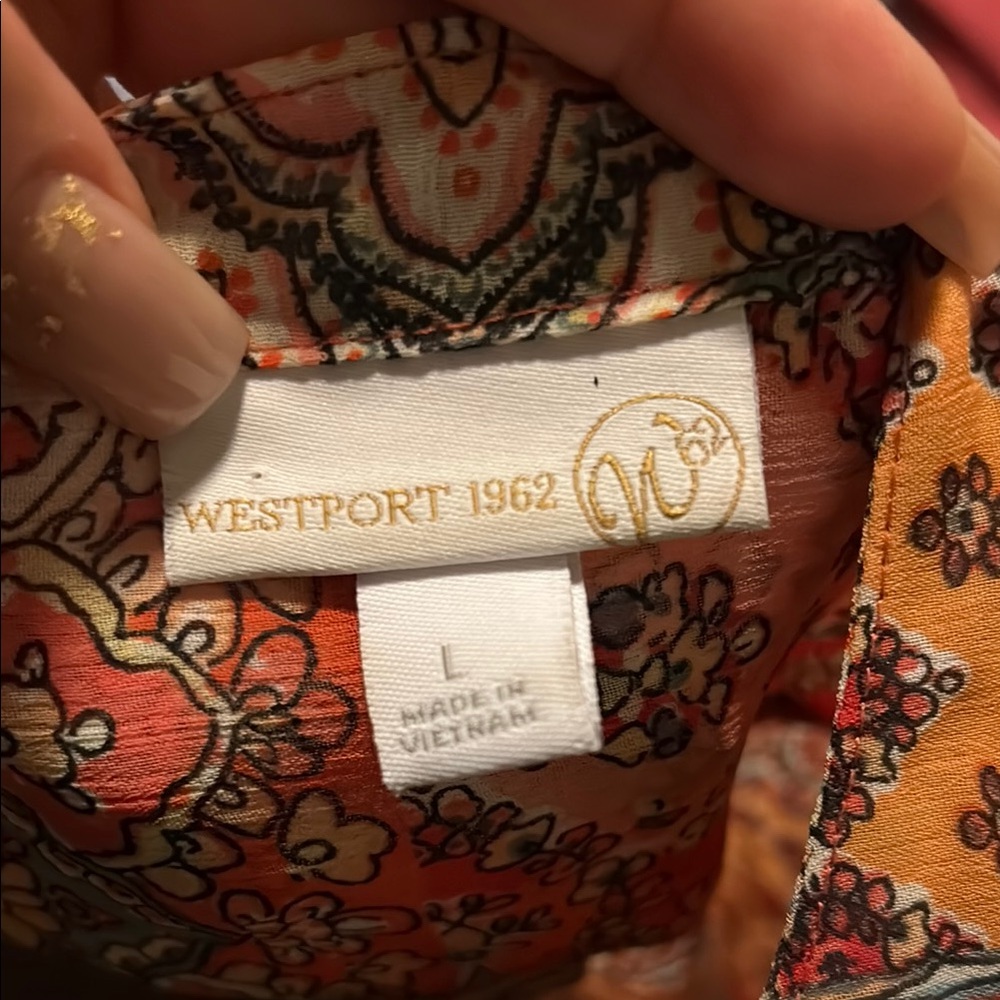 Westport Multicolor Paisley Button-Down Shirt - Picture 2 of 6